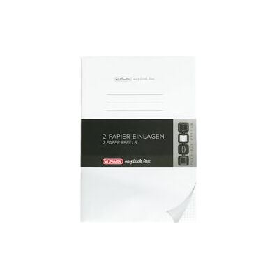 herlitz Recambio para cuaderno Flex, A5, 2 x 40 hojas, cuadriculado, 1 unidad herlitz Recambio para cuaderno Flex, A5, 2 x 40 hojas, cuadriculado, 1 unidad