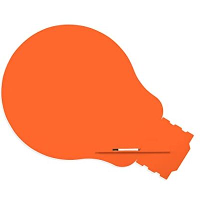 Rocada Pizarra Naranja de Rotulador Forma Bombilla Magnética Sin Marco Pizarra Imantada de Pared Sistema de Sujeción Patentado con Imán Pizarra Naranja 100x150 cm Rocada Pizarra Naranja de Rotulador Forma Bombilla Magnética Sin Marco Pizarra Imantada de Pared Sistema de Sujeción Patentado con Imán Pizarra Naranja 100x150 cm