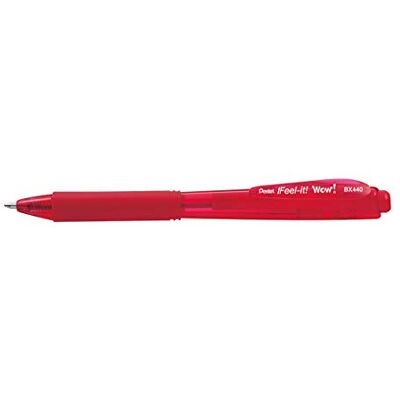 Pentel bx440 Bolígrafo de bola, 12 unidades), rojo Pentel bx440 Bolígrafo de bola, 12 unidades), rojo