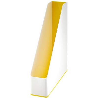 Leitz WOW Duo Colour Archivador de pie (4 unidades), color amarillo Leitz WOW Duo Colour Archivador de pie (4 unidades), color amarillo