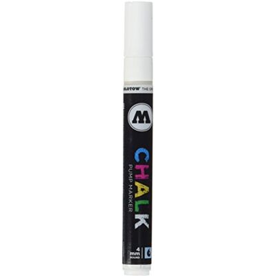 Molotow Pump Marcador Chalk, recargable, 4 mm, 1 unidades), color blanco Molotow Pump Marcador Chalk, recargable, 4 mm, 1 unidades), color blanco