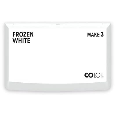COLOP Make 3 Frozen White Sello de tinta (90 x 160 mm, para sello manual tradicional y sello creativo COLOP Make 3 Frozen White Sello de tinta (90 x 160 mm, para sello manual tradicional y sello creativo
