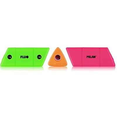 MILAN Slide Fluo Pack de 12 sacapuntas MILAN Slide Fluo Pack de 12 sacapuntas