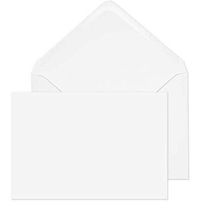 Blake Everyday sobres 133 x 197 mm (5.2" x 7.8") (13.3 x 19.7cm) 500 unidades 100 g/m² sobres blancos con goma para papelería y manualidades modelo Blake Everyday sobres 133 x 197 mm (5.2" x 7.8") (13.3 x 19.7cm) 500 unidades 100 g/m² sobres blancos con goma para papelería y manualidades modelo