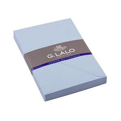 G. Lalo Lalo 21402L Pack de 25 sobres con forro de goma C6, Vergé De France, color azul G. Lalo Lalo 21402L Pack de 25 sobres con forro de goma C6, Vergé De France, color azul