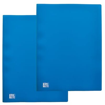 Oxford – Juego de 2 portavistas de 200 vistas, 100 fundas A4 inicial, cubierta de poliuretano, color azul Oxford – Juego de 2 portavistas de 200 vistas, 100 fundas A4 inicial, cubierta de poliuretano, color azul