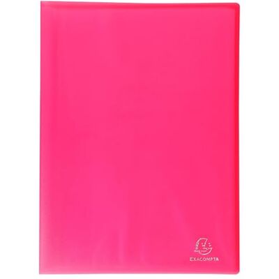 Exacompta Ref. 85465E Cartón de 12 protectores de documentos de cromalina, 40 fundas de cristal liso, 80 vistas, para A4, 24 x 32 cm, tapa de polipro translúcido semirrígido, color rojo Exacompta Ref. 85465E Cartón de 12 protectores de documentos de cromalina, 40 fundas de cristal liso, 80 vistas, para A4, 24 x 32 cm, tapa de polipro translúcido semirrígido, color rojo