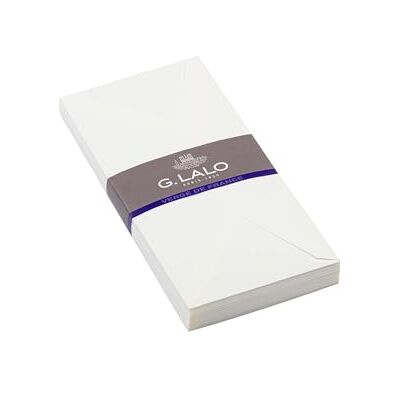 G. Lalo Lalo 22700L Lote de 25 sobres con forro de goma (11 x 22 cm), color blanco G. Lalo Lalo 22700L Lote de 25 sobres con forro de goma (11 x 22 cm), color blanco