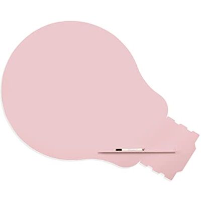 Rocada Pizarra Rosa de Rotulador Forma Bombilla Magnética Sin Marco Imantada de Pared Sistema de Sujeción Patentado con Imán Rosa 75x115 cm Rocada Pizarra Rosa de Rotulador Forma Bombilla Magnética Sin Marco Imantada de Pared Sistema de Sujeción Patentado con Imán Rosa 75x115 cm