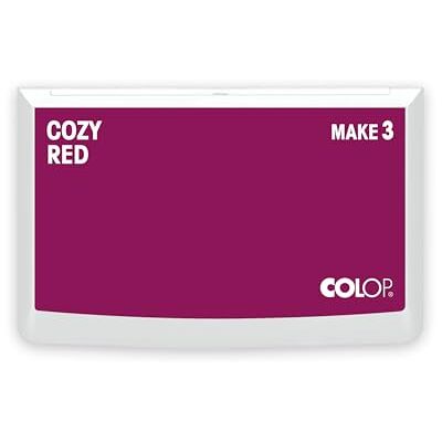 COLOP Tampón MAKE 3 Cozy Red 90 x 160 mm, cojín para sellos manuales tradicionales y sellos creativos COLOP Tampón MAKE 3 Cozy Red 90 x 160 mm, cojín para sellos manuales tradicionales y sellos creativos
