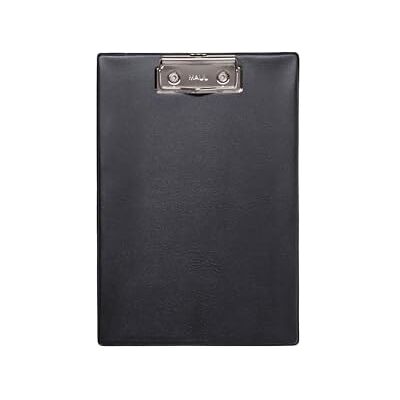 MAUL Portapapeles A5 negro compacto con clip metálico MAUL Portapapeles A5 negro compacto con clip metálico