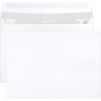 Clairefontaine Caja de 500 sobres blancos C5 162 x 229 mm Autoadhesivos 90 g/m² Clairefontaine Caja de 500 sobres blancos C5 162 x 229 mm Autoadhesivos 90 g/m²