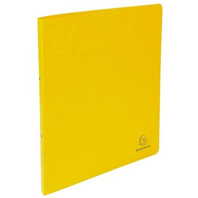 Exacompta Ref. 54259E Cartón de 10 archivadores de tarjeta brillante, 2 anillas redondas, diámetro 15 mm, espalda 20 mm, dimensiones externas: 32 x 25 cm, tamaño A4, color amarillo Exacompta Ref. 54259E Cartón de 10 archivadores de tarjeta brillante, 2 anillas redondas, diámetro 15 mm, espalda 20 mm, dimensiones externas: 32 x 25 cm, tamaño A4, color amarillo