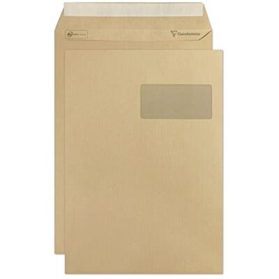 Clairefontaine Caja de 250 sobres Kraft Milleraies marrón C4 229 x 324 mm Autoadhesivos 90 g/m² Ventana 50 x 100 (posición 50/20) Clairefontaine Caja de 250 sobres Kraft Milleraies marrón C4 229 x 324 mm Autoadhesivos 90 g/m² Ventana 50 x 100 (posición 50/20)