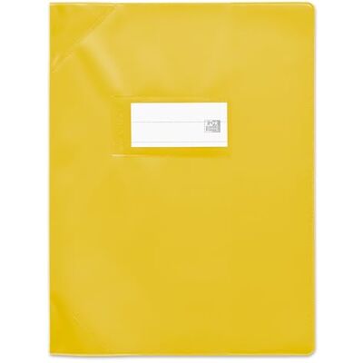 Oxford 25 Funda para cuadernos (17 x 22 cm, PVC, opaco, 15/100, color amarillo Oxford 25 Funda para cuadernos (17 x 22 cm, PVC, opaco, 15/100, color amarillo