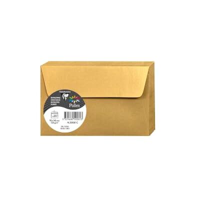 Clairefontaine 50081 C Pollen – Paquete de 20 sobres 9 x 14 cm, oro Clairefontaine 50081 C Pollen – Paquete de 20 sobres 9 x 14 cm, oro