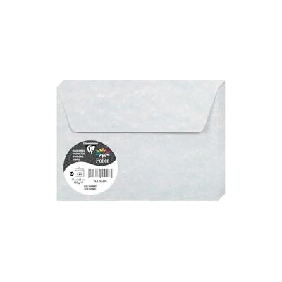 Clairefontaine Paquete de 20 Sobres Autoadhesivos Formato C6 11,4x16,2cm 120g/m² Color Azul Jaspeado Invitación a Eventos y Correspondencia Gama Pollen Papel Premium Clairefontaine Paquete de 20 Sobres Autoadhesivos Formato C6 11,4x16,2cm 120g/m² Color Azul Jaspeado Invitación a Eventos y Correspondencia Gama Pollen Papel Premium