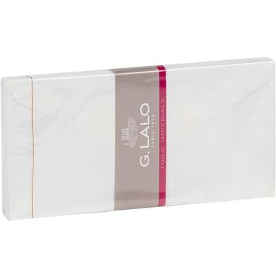 G. Lalo Toile Imperiale Sobres (110 x 220 mm, 100 g, engomados y forrados, 20 unidades), color blanco G. Lalo Toile Imperiale Sobres (110 x 220 mm, 100 g, engomados y forrados, 20 unidades), color blanco