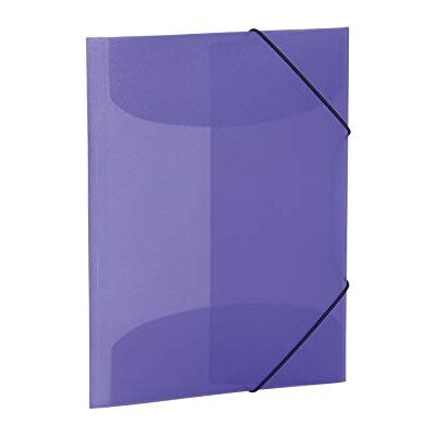 HERMA 19584 Carpeta de dibujo Translúcido en Morado, A3, plástico resistente, con 3 solapas interiores, carpeta de 1 palmo HERMA 19584 Carpeta de dibujo Translúcido en Morado, A3, plástico resistente, con 3 solapas interiores, carpeta de 1 palmo