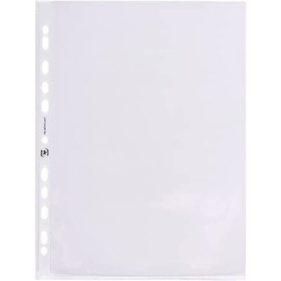 Oxford Elba Funda de plástico (A4, 0,12 mm, OHP adecuado, no afecta al texto, abertura superior, 25 unidades), color transparente Oxford Elba Funda de plástico (A4, 0,12 mm, OHP adecuado, no afecta al texto, abertura superior, 25 unidades), color transparente