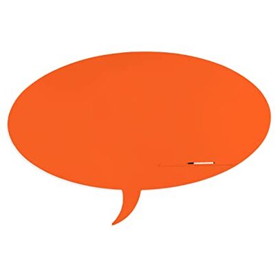 Rocada Pizarra Naranja de Rotulador Forma Globo de Diálogo Magnética Sin Marco Pizarra Imantada de Pared Sistema de Sujeción Patentado con Imán Pizarra Naranja 100x150 cm Rocada Pizarra Naranja de Rotulador Forma Globo de Diálogo Magnética Sin Marco Pizarra Imantada de Pared Sistema de Sujeción Patentado con Imán Pizarra Naranja 100x150 cm