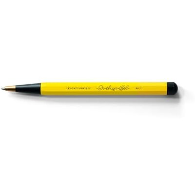 LEUCHTTURM1917 Drehgriffel Nr. 1 bolígrafo, Limón/Negro recargable, tinta indeleble según ISO 12757-2, marca alemana desde 1917 LEUCHTTURM1917 Drehgriffel Nr. 1 bolígrafo, Limón/Negro recargable, tinta indeleble según ISO 12757-2, marca alemana desde 1917