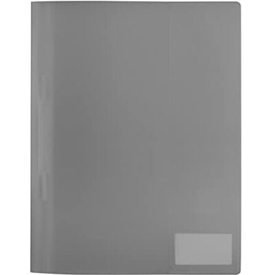 HERMA Carpeta de archivos A4, color gris translúcido, paquete de 3, carpeta de plástico con etiqueta de etiquetado, bolsillo deslizante y lengüeta de grapas de metal, juego de carpetas de HERMA Carpeta de archivos A4, color gris translúcido, paquete de 3, carpeta de plástico con etiqueta de etiquetado, bolsillo deslizante y lengüeta de grapas de metal, juego de carpetas de