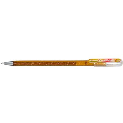 Pentel X Hybrid Dual Metallic Bolígrafo de gel Gel brillante Color de escritura oro/rojo metálico y oro, Grosor de línea 0,5mm, 12 piezas Pentel X Hybrid Dual Metallic Bolígrafo de gel Gel brillante Color de escritura oro/rojo metálico y oro, Grosor de línea 0,5mm, 12 piezas