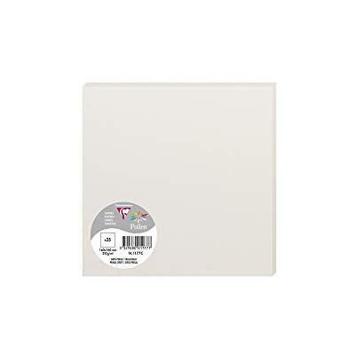 Clairefontaine - Pollen - 160x160mm - 210g/m2 - Conjunto de tarjetas Clairefontaine - Pollen - 160x160mm - 210g/m2 - Conjunto de tarjetas