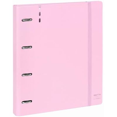 Safta Archivador 4 Anillas 35 mm A4 PP Foam con Recambio 100 Hojas 90g y 5 Separadores, Carpesano Carpeta Anillas A4 Cierre de Goma y Apertura 360°, Rosa Safta Archivador 4 Anillas 35 mm A4 PP Foam con Recambio 100 Hojas 90g y 5 Separadores, Carpesano Carpeta Anillas A4 Cierre de Goma y Apertura 360°, Rosa