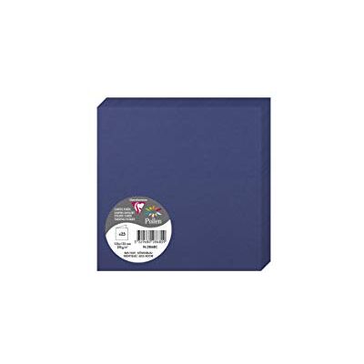 Clairefontaine 2868 C Pollen Pack de 25 Sobres dípticas 13,5 X 13,5 cm azul noche Clairefontaine 2868 C Pollen Pack de 25 Sobres dípticas 13,5 X 13,5 cm azul noche
