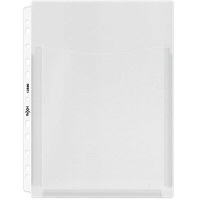 Rexel Nyrex Lote de 5 fundas con 4 taladros (A4, apertura superior, capacidad para 250 hojas) Rexel Nyrex Lote de 5 fundas con 4 taladros (A4, apertura superior, capacidad para 250 hojas)