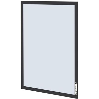 Franken Marco de fotos Pro DIN A3, autoadhesivo, 2 unidades, formato vertical y horizontal, lámina dura transparente con cierre magnético, negro, Franken Marco de fotos Pro DIN A3, autoadhesivo, 2 unidades, formato vertical y horizontal, lámina dura transparente con cierre magnético, negro,