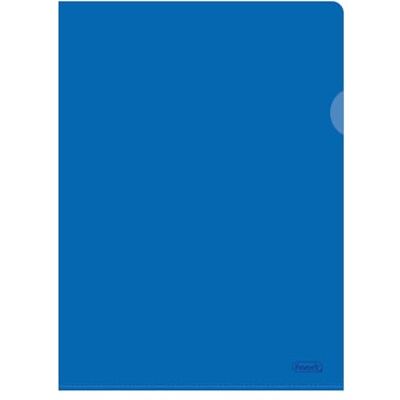 Favorit , Carpetas en L, 25 unidades, formato 22 x 30 cm con al menos un 30% de polietileno Bio Based, alto grosor de color azul Favorit , Carpetas en L, 25 unidades, formato 22 x 30 cm con al menos un 30% de polietileno Bio Based, alto grosor de color azul
