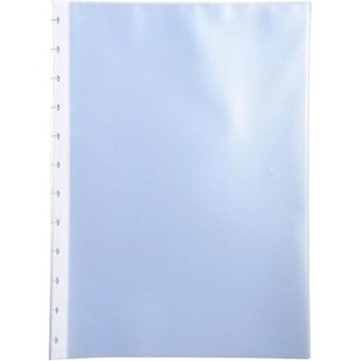 Exacompta Ref. 86001E Caja de 10 paquetes de 10 fundas granuladas antitransferencia de tinta de polipro para protectores de documentos con anillas extraíble color translúcido Exacompta Ref. 86001E Caja de 10 paquetes de 10 fundas granuladas antitransferencia de tinta de polipro para protectores de documentos con anillas extraíble color translúcido