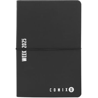 COMIX U Medium – Agenda 2025 semanal de 12 meses, con calendario, planificador, espacio para notas y apuntes, 11,8 x 18 cm, negro/blanco COMIX U Medium – Agenda 2025 semanal de 12 meses, con calendario, planificador, espacio para notas y apuntes, 11,8 x 18 cm, negro/blanco