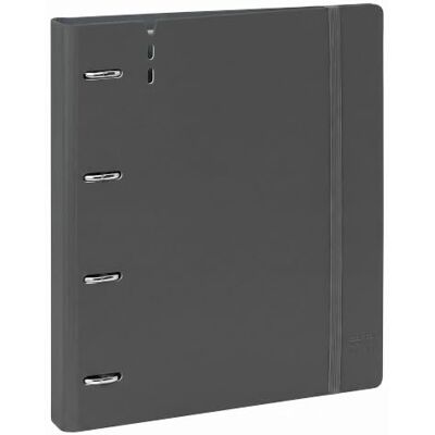 Safta Archivador 4 Anillas 35 mm A4 PP Foam con Recambio 100 Hojas 90g y 5 Separadores, Carpesano Carpeta Anillas A4 Cierre de Goma y Apertura 360°, Gris y Azul Safta Archivador 4 Anillas 35 mm A4 PP Foam con Recambio 100 Hojas 90g y 5 Separadores, Carpesano Carpeta Anillas A4 Cierre de Goma y Apertura 360°, Gris y Azul