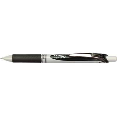 Pentel EnerGel Eco BL77E Bolígrafo de gel (12 unidades), color negro Pentel EnerGel Eco BL77E Bolígrafo de gel (12 unidades), color negro