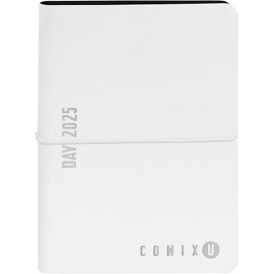 COMIX U Mini – Agenda 2025 diaria de 12 meses, con calendario, planificador, espacio para notas y apuntes, 11 x 15,3 cm, blanco COMIX U Mini – Agenda 2025 diaria de 12 meses, con calendario, planificador, espacio para notas y apuntes, 11 x 15,3 cm, blanco