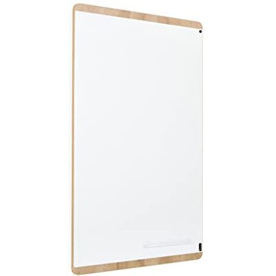 Rocada Pizarra Blanca Magnética Natural Marco de Madera Borrado en Seco Bandeja para Rotuladores 75 x 115 cm Rocada Pizarra Blanca Magnética Natural Marco de Madera Borrado en Seco Bandeja para Rotuladores 75 x 115 cm