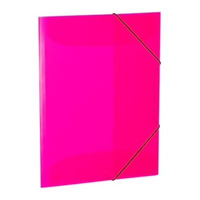 HERMA Carpeta A3 translúcida rosa neón rosa, 3 unidades, para niños, de plástico con solapas interiores y goma, juego de carpetas de plástico para niños y niñas HERMA Carpeta A3 translúcida rosa neón rosa, 3 unidades, para niños, de plástico con solapas interiores y goma, juego de carpetas de plástico para niños y niñas