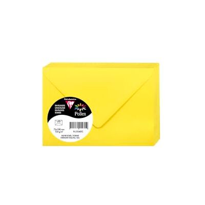 Clairefontaine Pollen Pack de sobres (7,5 x 10 cm, 120 g, paquete de 20 unidades) Clairefontaine Pollen Pack de sobres (7,5 x 10 cm, 120 g, paquete de 20 unidades)