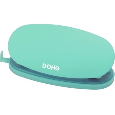 DOHE Perforadora de Papel Soft Touch 2 Agujeros con Distancia 80 mm, Capacidad 16 Folios, Tamaño Compacto 4x12,5x6 cm, Bandeja para Residuos, Guía para Regular Tamaño del Papel Verde DOHE Perforadora de Papel Soft Touch 2 Agujeros con Distancia 80 mm, Capacidad 16 Folios, Tamaño Compacto 4x12,5x6 cm, Bandeja para Residuos, Guía para Regular Tamaño del Papel Verde
