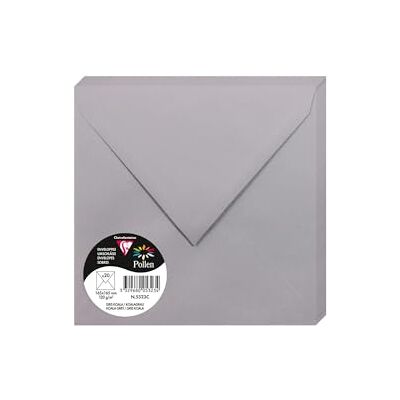 Clairefontaine 50023 C Pack de 20 sobres 16,50 x 16,50 x 0,10 cm, color Gris koala 16,50 x 16,50 x 0,10 Clairefontaine 50023 C Pack de 20 sobres 16,50 x 16,50 x 0,10 cm, color Gris koala 16,50 x 16,50 x 0,10