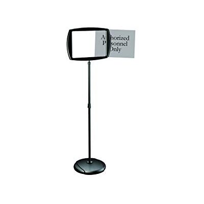 Bi-Office Letrero de piso rectangular, horizontal, negro, 270x470 mm Bi-Office Letrero de piso rectangular, horizontal, negro, 270x470 mm
