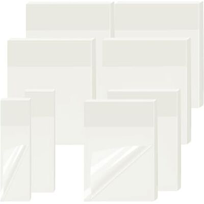 JANUIXCO 400 Hojas de Notas Adhesivas Transparentes Notas Adhesivas Reutilizables e Impermeables Sticky Notes para Notas, Libros, Escuela, Hogar y Oficina (cuatro tamaños) JANUIXCO 400 Hojas de Notas Adhesivas Transparentes Notas Adhesivas Reutilizables e Impermeables Sticky Notes para Notas, Libros, Escuela, Hogar y Oficina (cuatro tamaños)