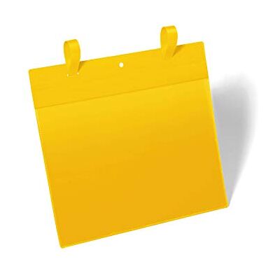 Durable Bolsa de malla con solapas Paisaje A4, paquete de 50 piezas, amarillo Durable Bolsa de malla con solapas Paisaje A4, paquete de 50 piezas, amarillo
