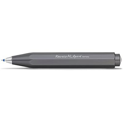 Kaweco Al Sport Anthracite Business Kuli de aluminio I Bol?grafo ligero de bolsillo de 12 g con mecanismo de curva de coraz?n fiable I Bol?grafo satinado 10,5 cm Kaweco Al Sport Anthracite Business Kuli de aluminio I Bol?grafo ligero de bolsillo de 12 g con mecanismo de curva de coraz?n fiable I Bol?grafo satinado 10,5 cm