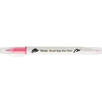 Pentel Rotulador de doble punta Carmín – Pack de 10 Pentel Rotulador de doble punta Carmín – Pack de 10