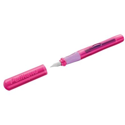 Pelikan Junior Pluma estilográfica para diestros (punta A, punta A), color rosa Pelikan Junior Pluma estilográfica para diestros (punta A, punta A), color rosa